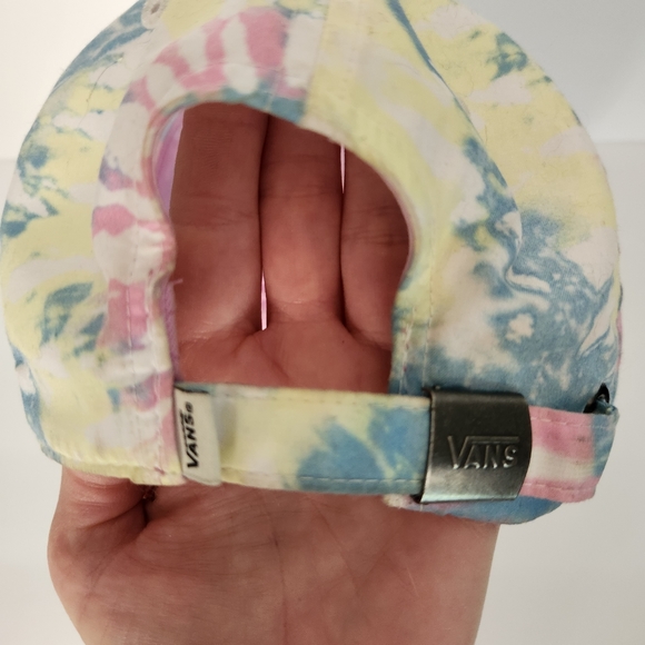 VANS tie dye baseball hat. OS. Adjustable back. Pink,blue,yellow,white. - Picture 3 of 8
